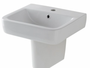 Universal Square Wallhung Basin And Semi Pedestal